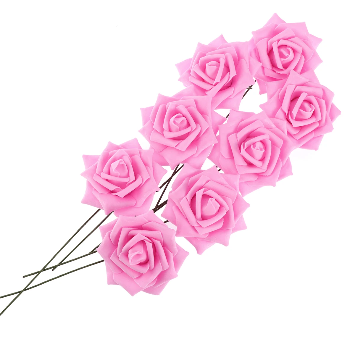 

25pcs 8Cm Foam Rose Heads Artificial Fake Flowers Wedding Party Home Decor Diy Crafts Bouquet Centerpieces Reusable Romantic