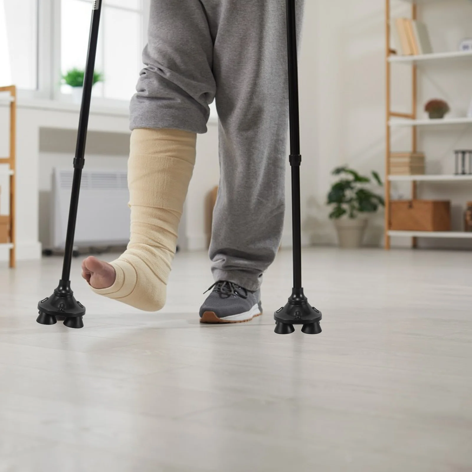 

Прочный противоскользящий коврик для костыля, нескользящий чехол для ног для треккинговой палки, безопасные наконечники для трости, подушечки, сменные аксессуары