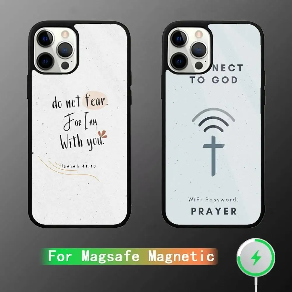 

Bible Verse Jesus Christ Phone Case For iPhone 16,15,14,13,12,11,Pro,Max,Plus,Mini,SE New Magsafe Magnetic Wireless Charging