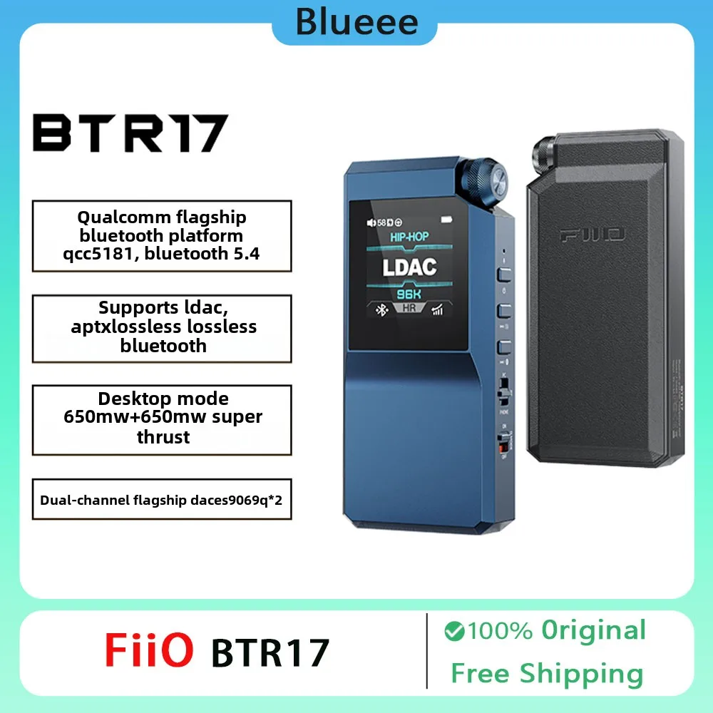 FiiO BTR17 HIFI Headphone Amplifier Receiver Hi-Res Audio Bluetooth Portable  Receiver LDAC/aptX Lossless Support  Accessories