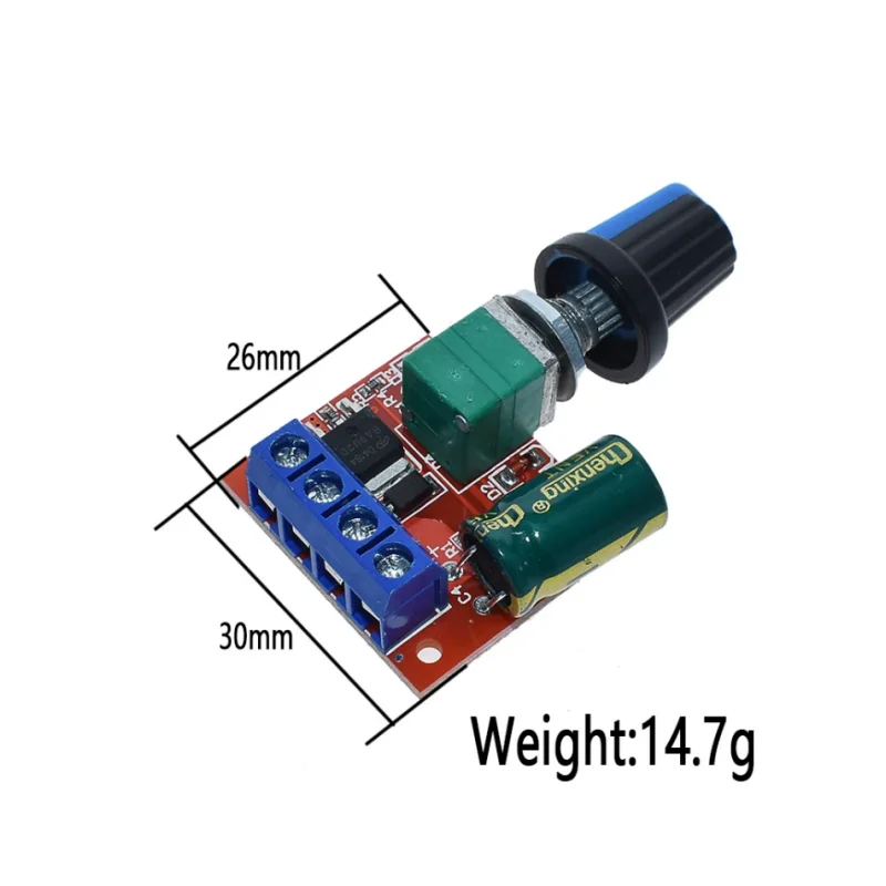 Mini Motor Speed ​​Regulator Module 5A 90W PWM 12V DC Adjustable Speed ​​Control 4.5V-35V 24V Speed ​​Regulator