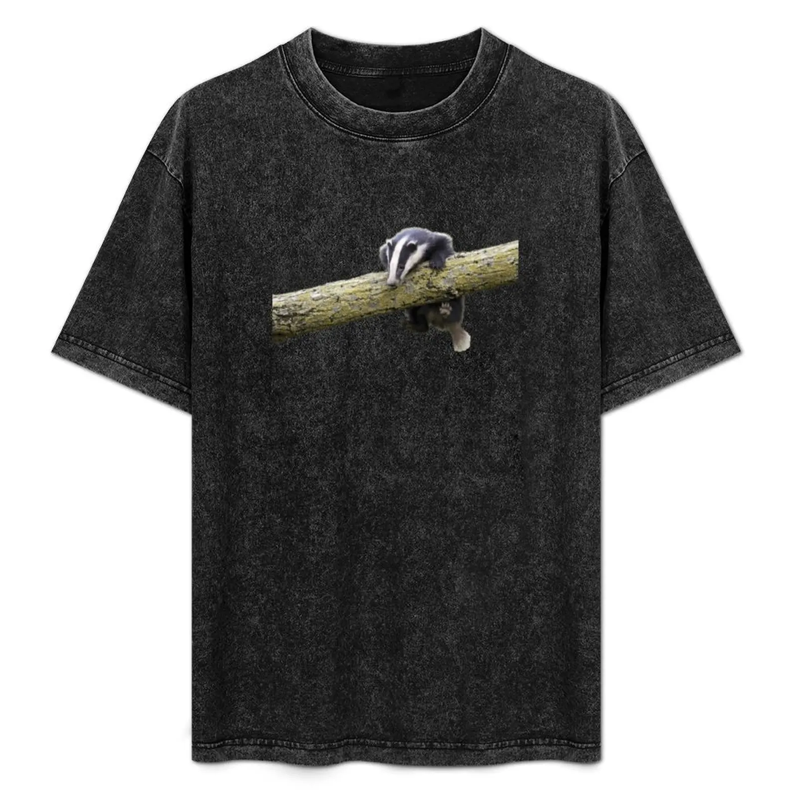 

Cute Badger T-Shirt Casual Basic Street Style T-Shirt