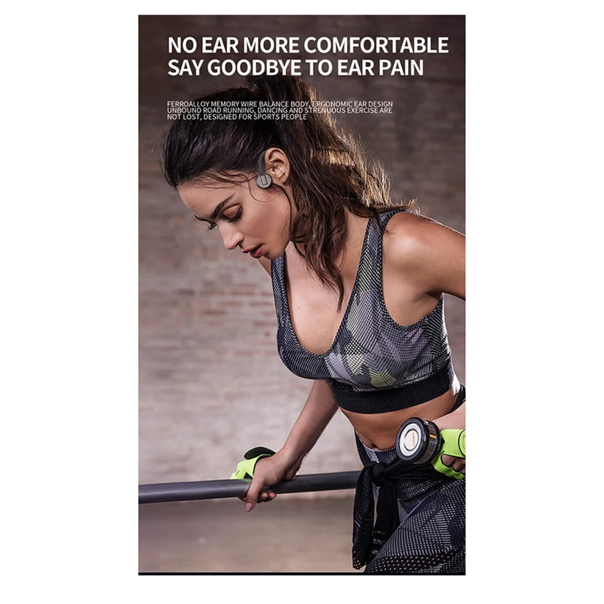 العظام التوصيل بلوتوث سماعة الاتصال الهاتفي المكونات في الأذن الرياضة اللاسلكية تسلسل طويل الأمد K9 برو سماعة بلوتوث