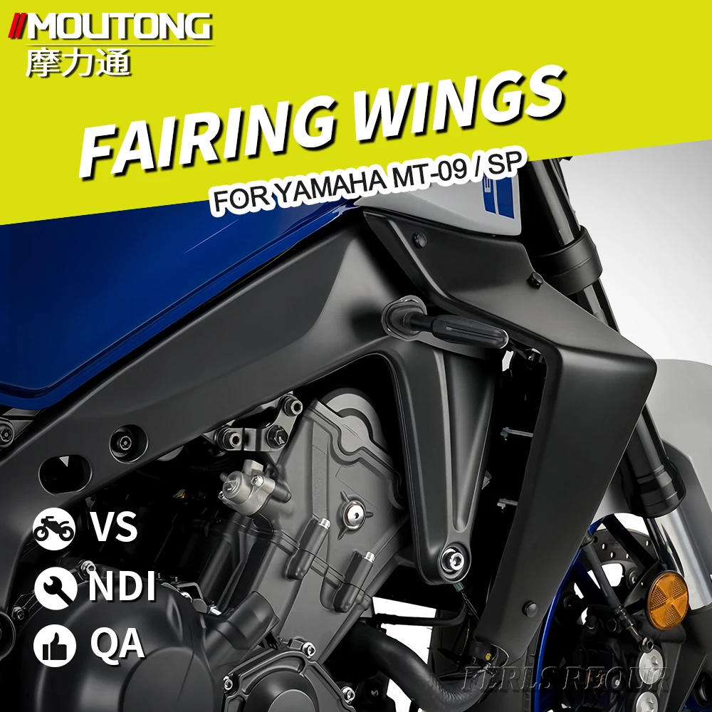 

MT09 Motorcycle Accessories Sport Downforce Naked Side Spoilers Aerodynamic Wing Deflector For YAMAHA MT-09 SP 2021 2022 2023