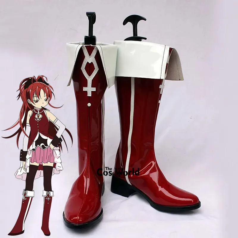 

Puella Magi Madoka Magica Sakura Kyouko Аниме Обувь для косплея на заказ Сапоги