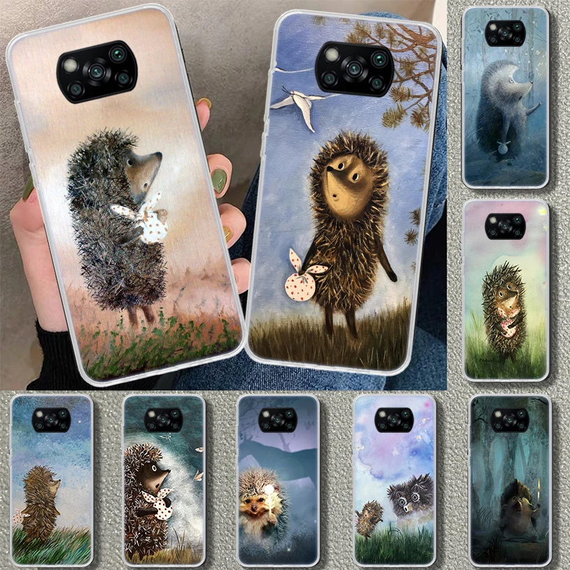 Hedgehog in the Fog Phone Case Cover For Xiaomi Poco X6 X5 X4 X3 Nfc F6 Pro F5 F4 Gt F3 F2 F1 M5S M5 M4 M3 M2 Art Coque X3 NFC M