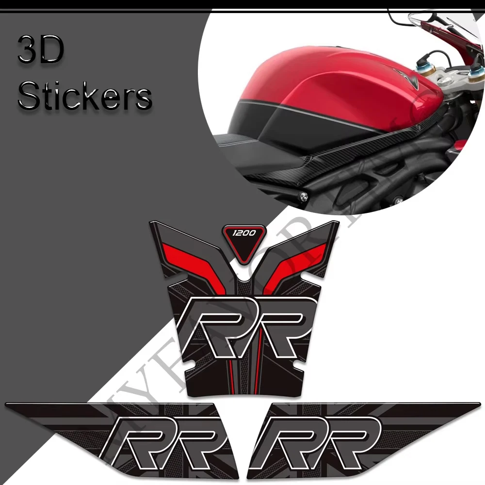 

For Triumph Speed Triple 1200RR 1200 RR Motorcycle Tank Pad Grips Gas Fuel Oil Kit Knee Stickers Decals Protection