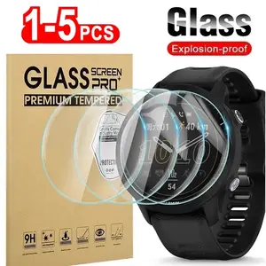 Bilashmart Tempered Glass Compatible Garmin Forerunner 45 245 745 945 55 255 255S 955 165 235 735 935 Screen Protector Film