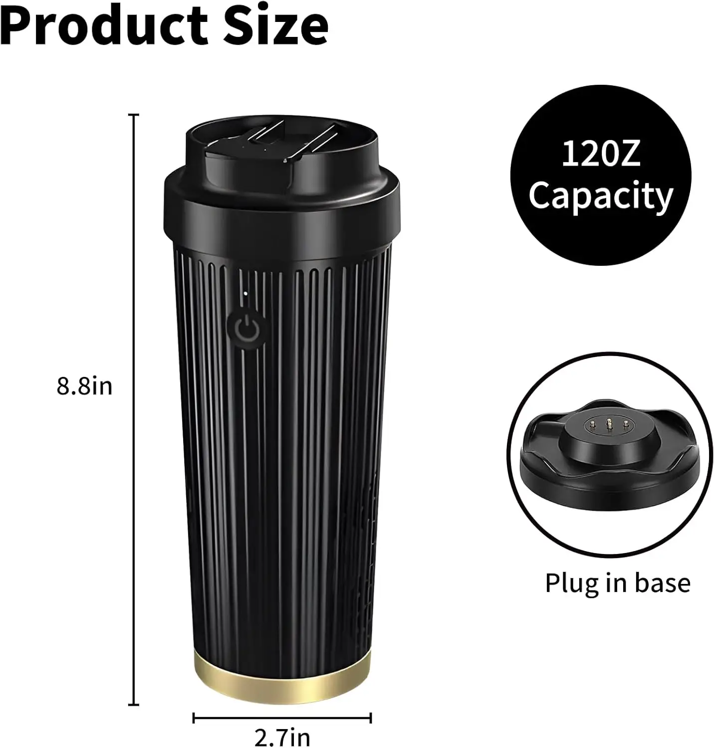 Portabicchieri per Auto con Riscaldamento e Raffreddamento, Riscaldatore e Refrigeratore Intelligente per Caffè, Bevande e Latte