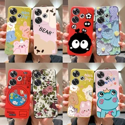 For Xiaomi Poco F6 Case Xiaomi Poco F6 5G Cover Stylish Painted Soft Silicone Bumper Protective Phone Cases On Poco F6 Pro Funda