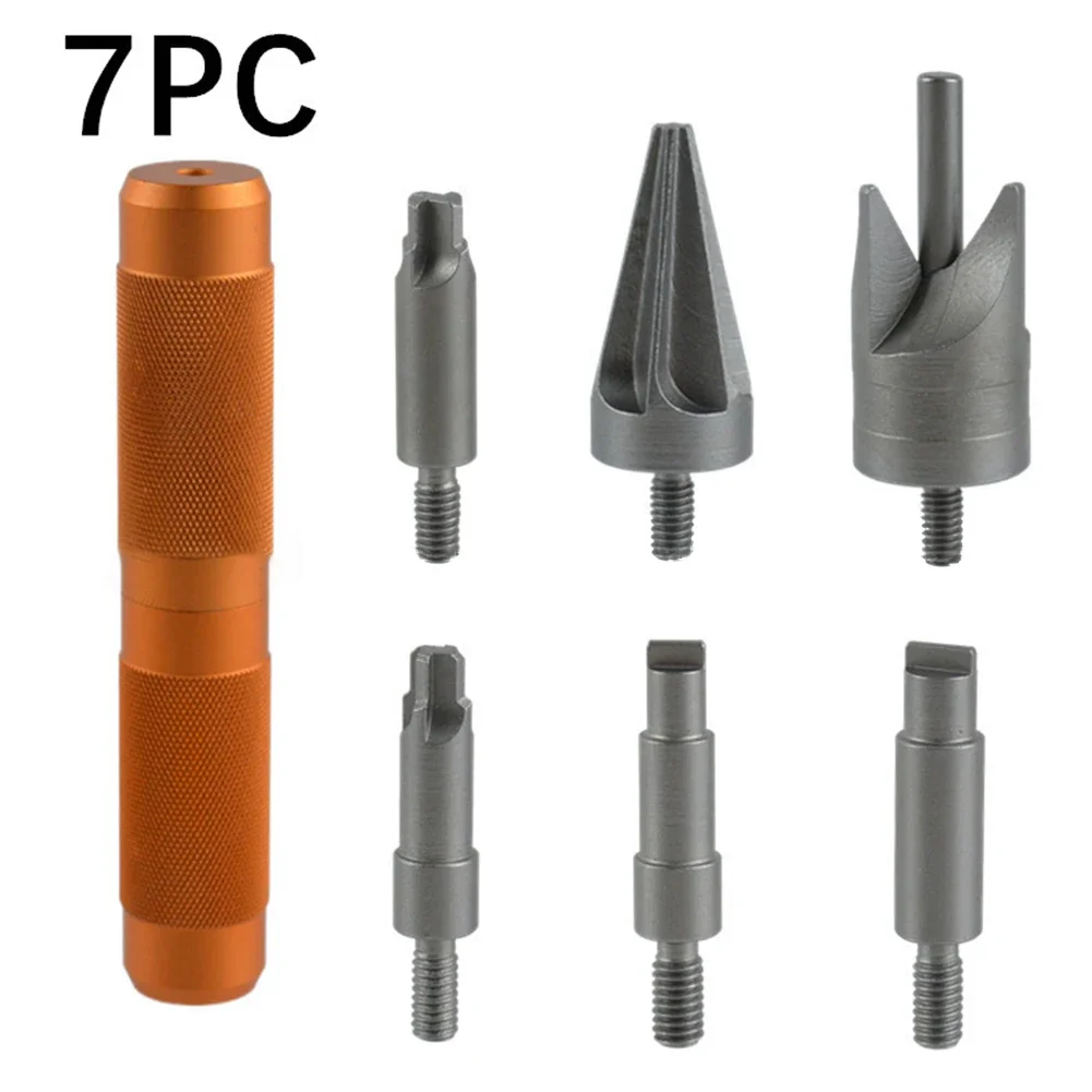 

Burr Removal Tool For Metal Chamfer Tool Color: Orange Silver High Strength Chamfer Cleaner Compact Storage Design