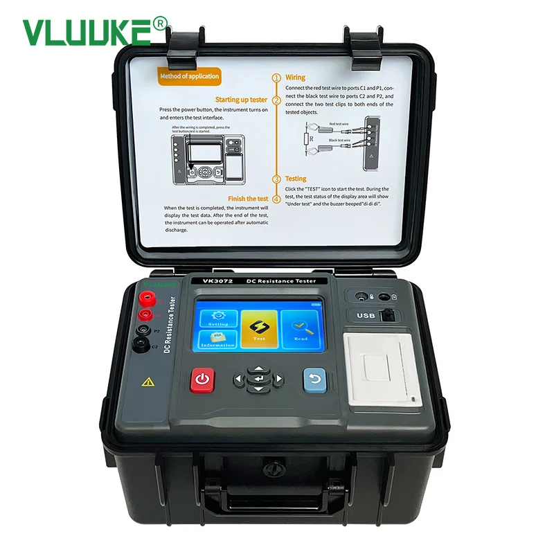 DC Resistance Tester Transformer High Voltage Winding Resistance Meter for Testing
