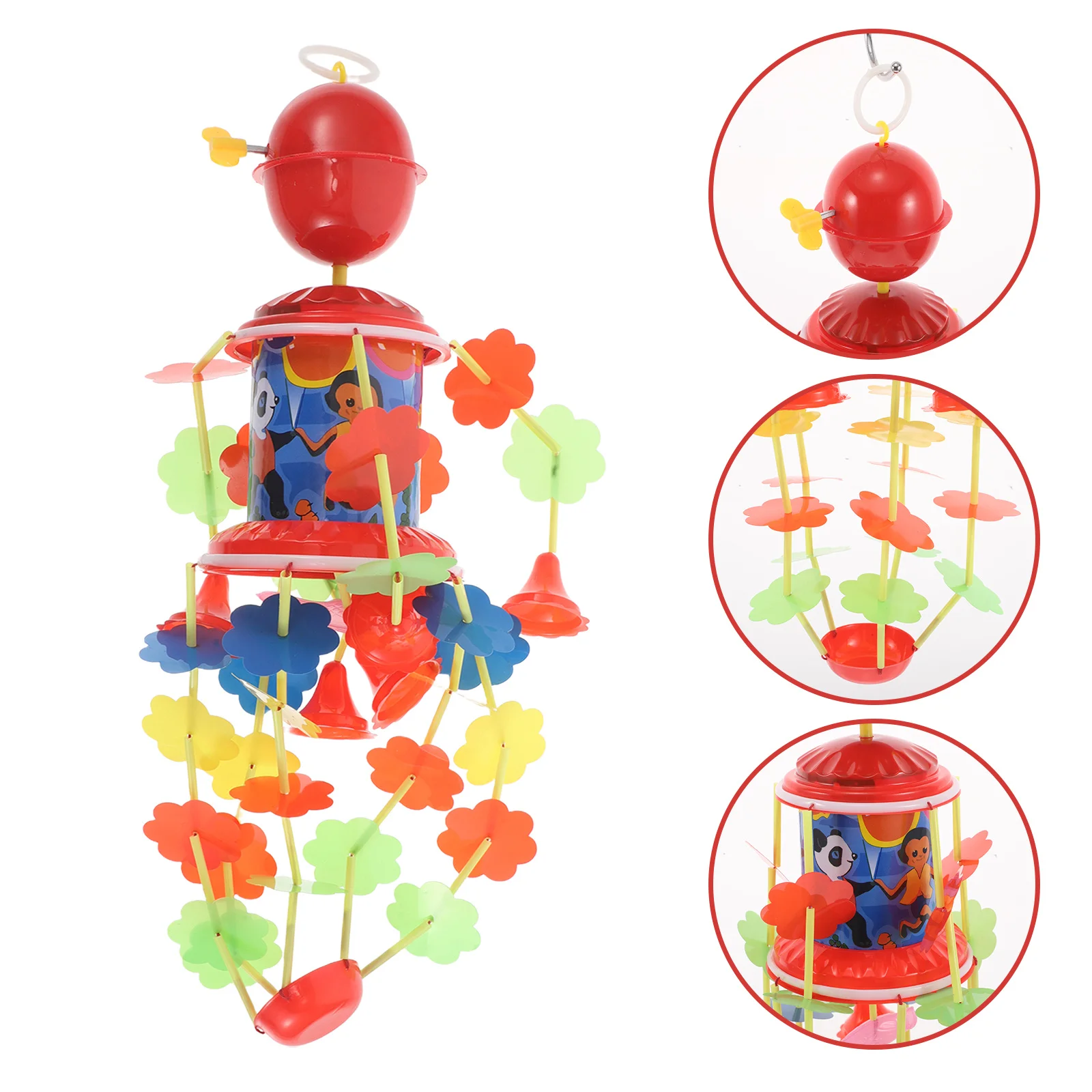 โมบายดนตรีแบบไขลานคลาสสิกสำหรับแขวนตกแต่งเปลเด็ก เสียงเพลงช่วยปลอบประโลมเด็กเล็ก เสริมพัฒนาการ