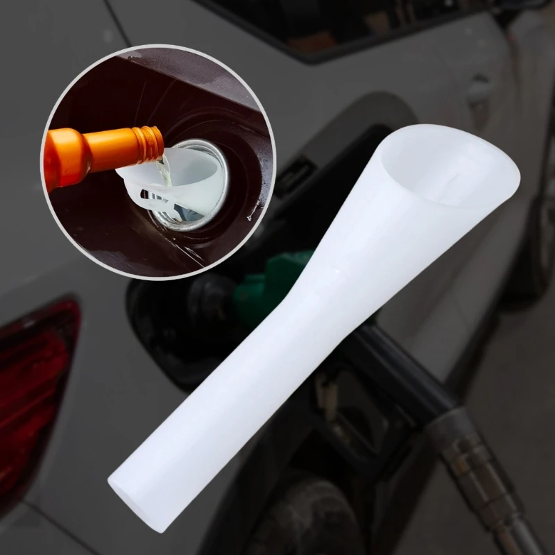 2Pcs Car Fuels Tanks Funnel Tube Waterproof Vehicle Fill Funnel Accessories Dropship