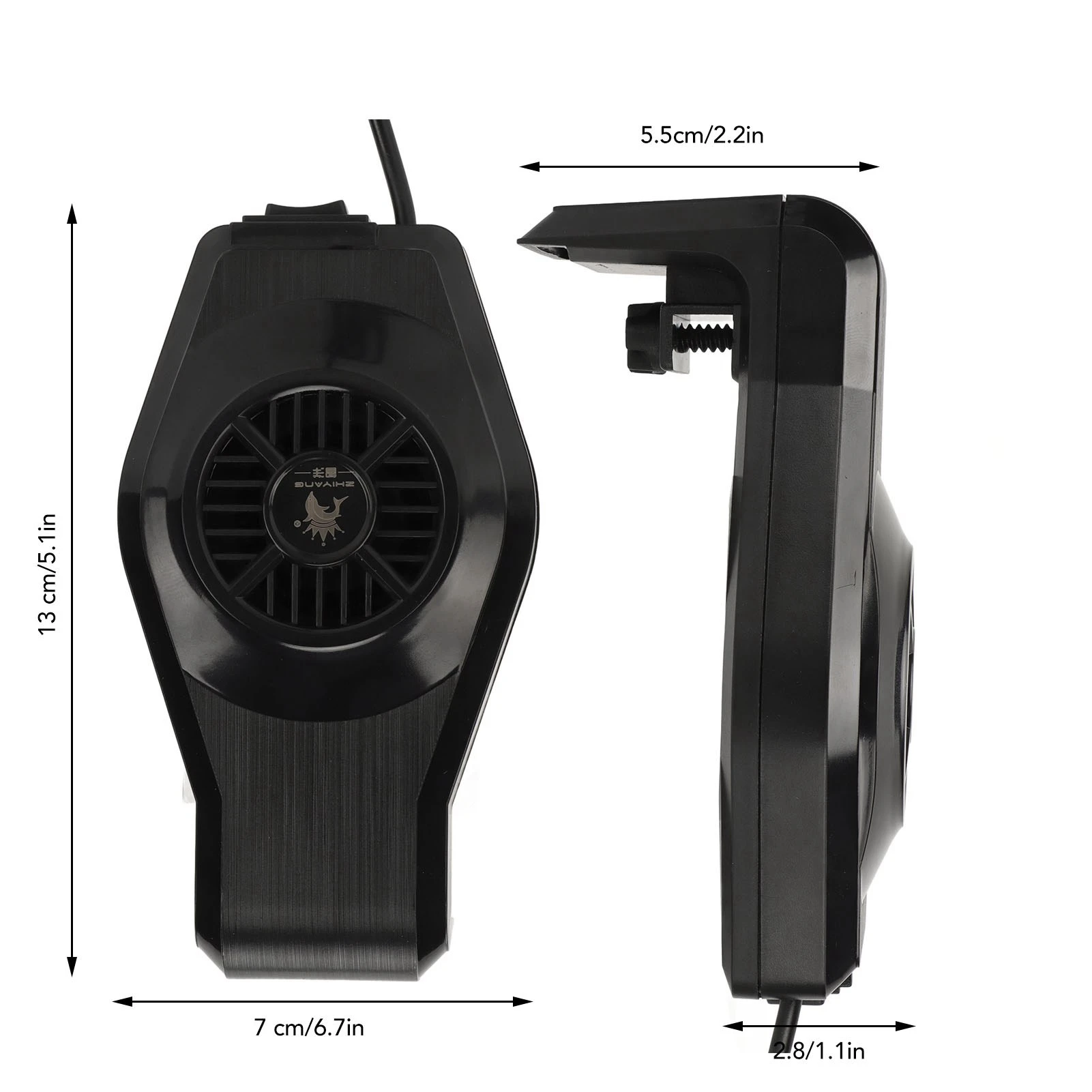 Aquarium Cold Wind Chiller Aquarium Cooler Fan Multifunction Mute Wall Mounted Fish Cooling Fan for Aquarium Fish
