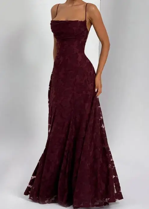 

Elegant High Waist Strap Long Dress for Women Autumn/Winter 2025 Fashionable Stylish Women's Dress