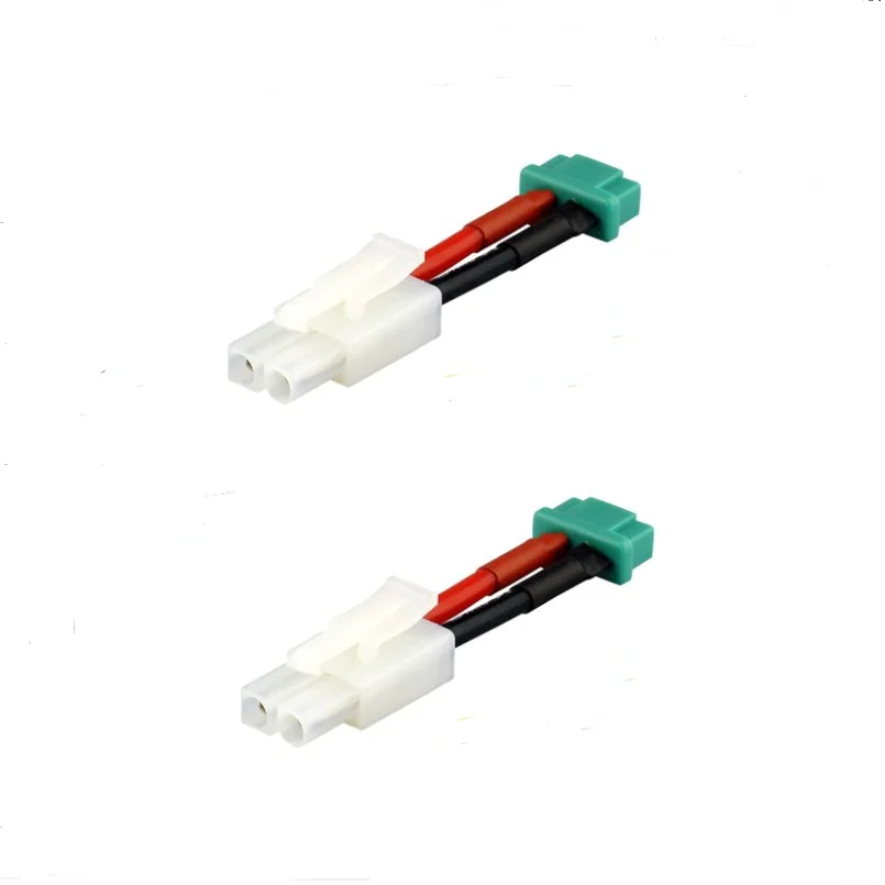 New 2Pcs MPX Multiplex Male Female Plug to Tamiya Deans XT30 TRX EC2 Male Female Connector Adapter 14awg 4cm for RC Battery ESC