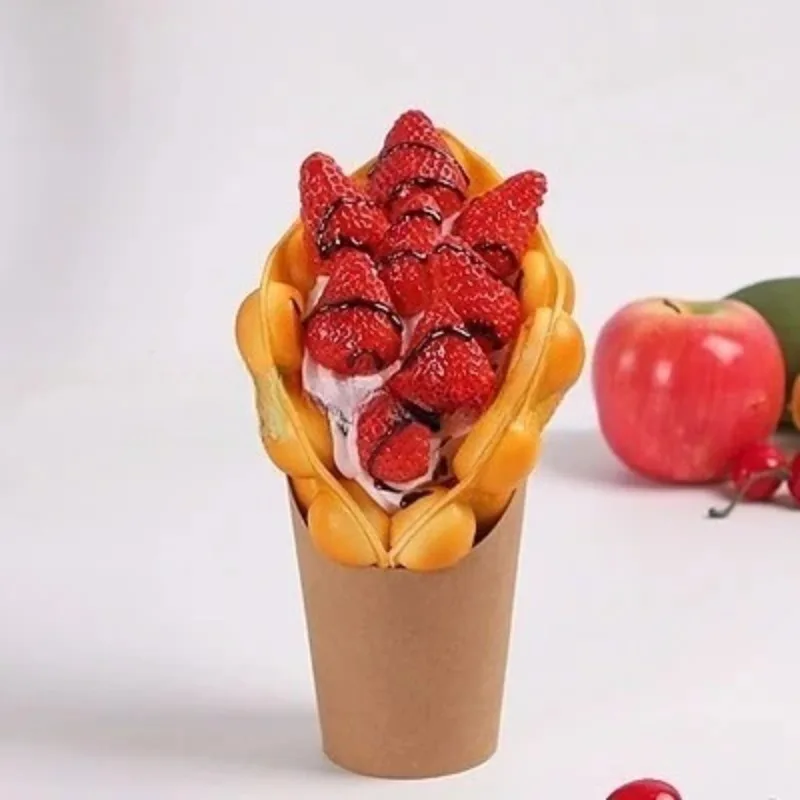 Simulated egg model commercial fake ice cream props sample ornament