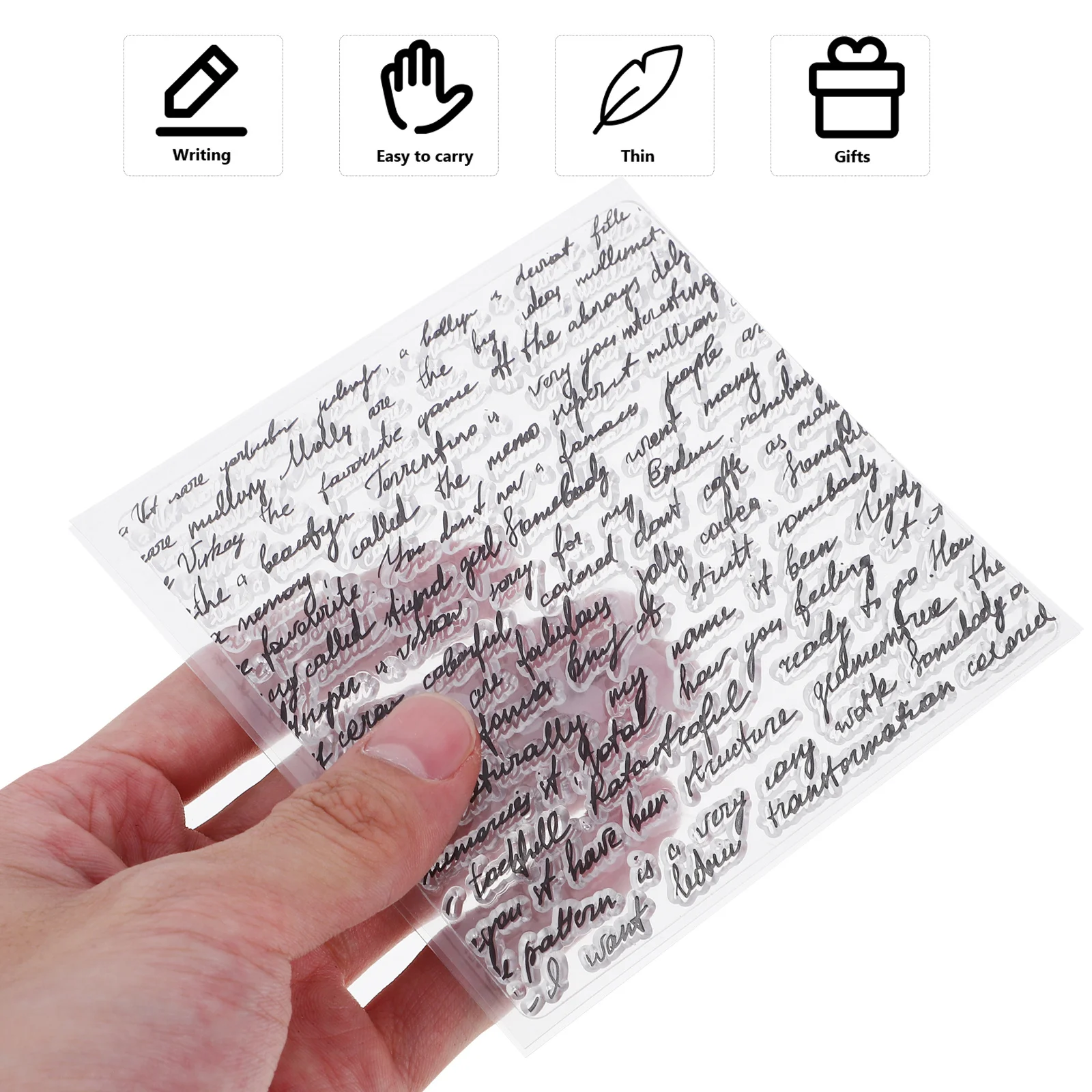 سيليكون واضح Stamps تتشبث صفائح الختم Diy بها بنفسك سكرابوكينغ رسالة مغلف مذكرات الديكور طوابع شفافة ل