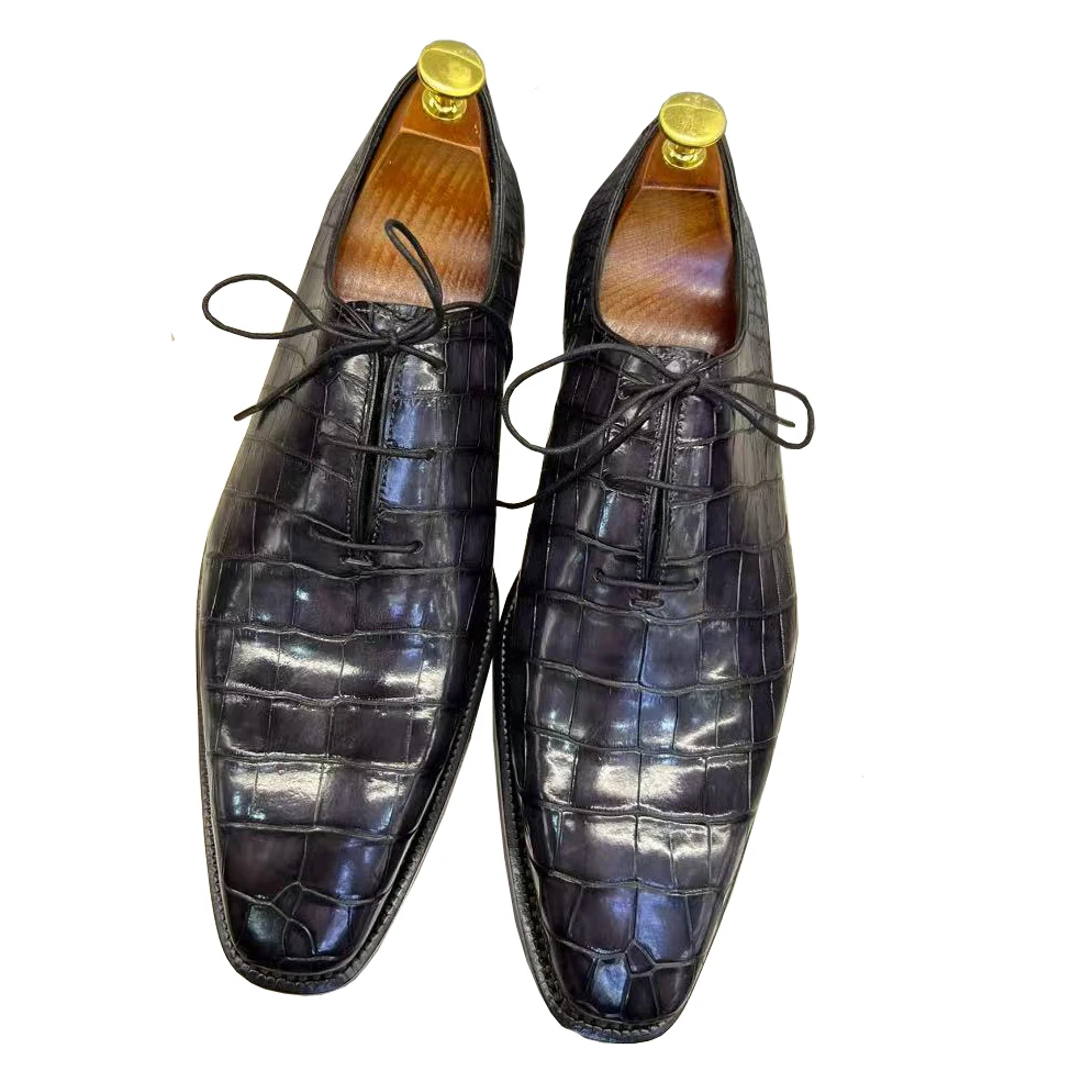 

Новые мужские туфли xiaopiniang, мужские туфли из крокодиловой кожи, свадебные туфли, офисные туфли, деловые туфли