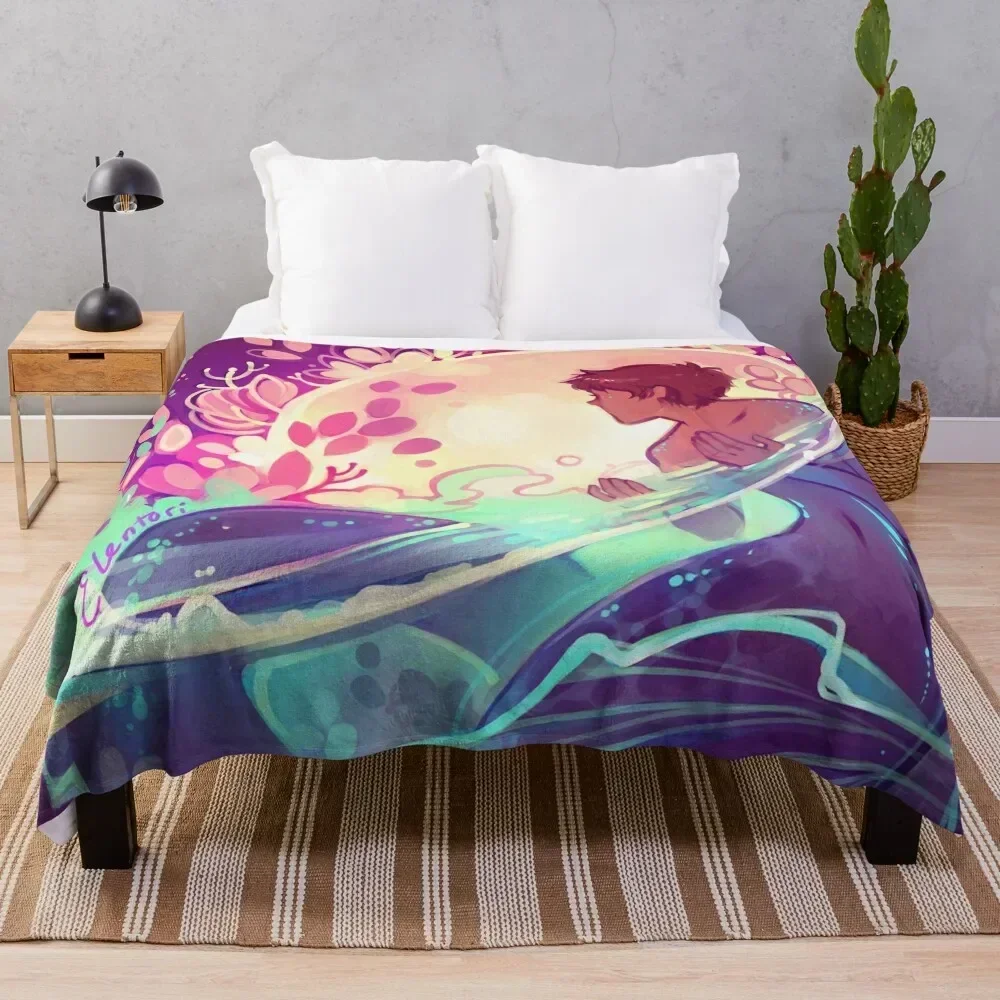 

Sea of Flowers Throw Blanket Cute Decoratives Blankets
