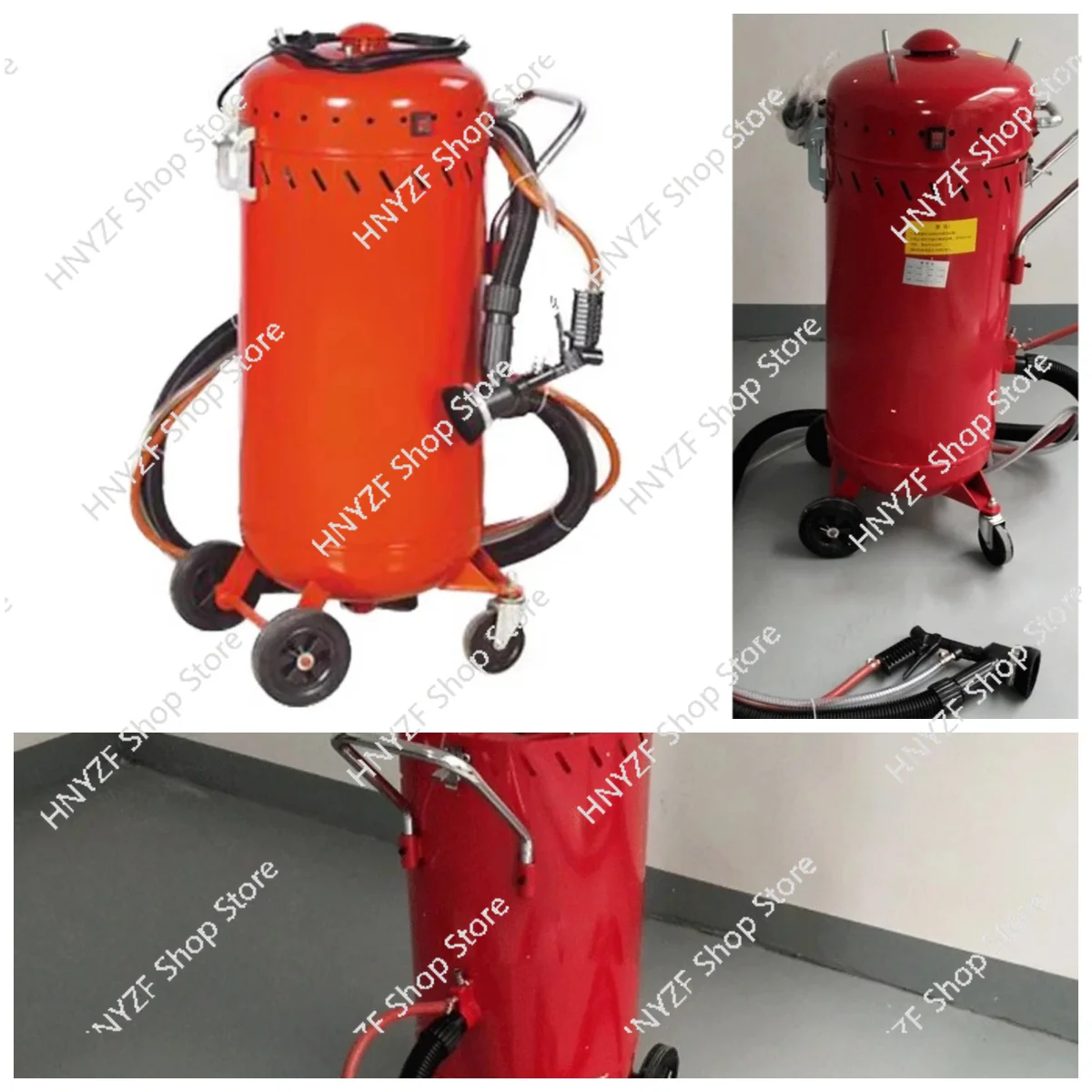 Vacuum Dust Collection Sandblasting Machine, Abrasive Recycling, 1200W, Rust Removal/polishing/matte Finish, Dust-free Operation
