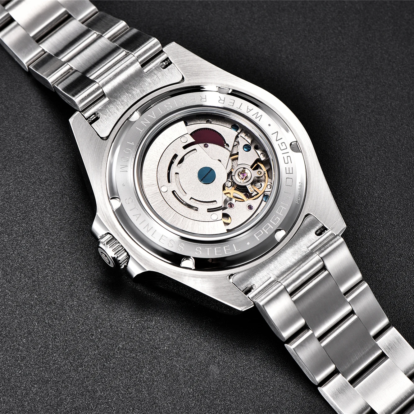 2024 PAGANI Design New Men\'s Automatic Mechanical Watches GMT Watch 42mm Sapphire Stainless Steel Waterproof Watch Reloj Hombre