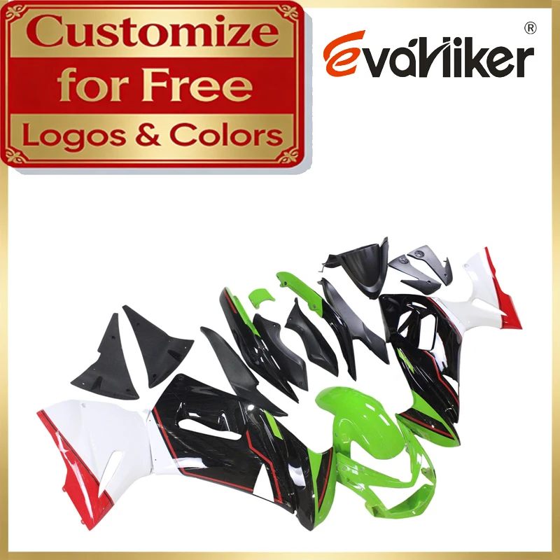 

Motorcycle Fairing Kit For Kawasaki 650R ER-6F 2006 2007 2008 green black ABS Fairing Kit ER6F 06 07 08 Custom Color