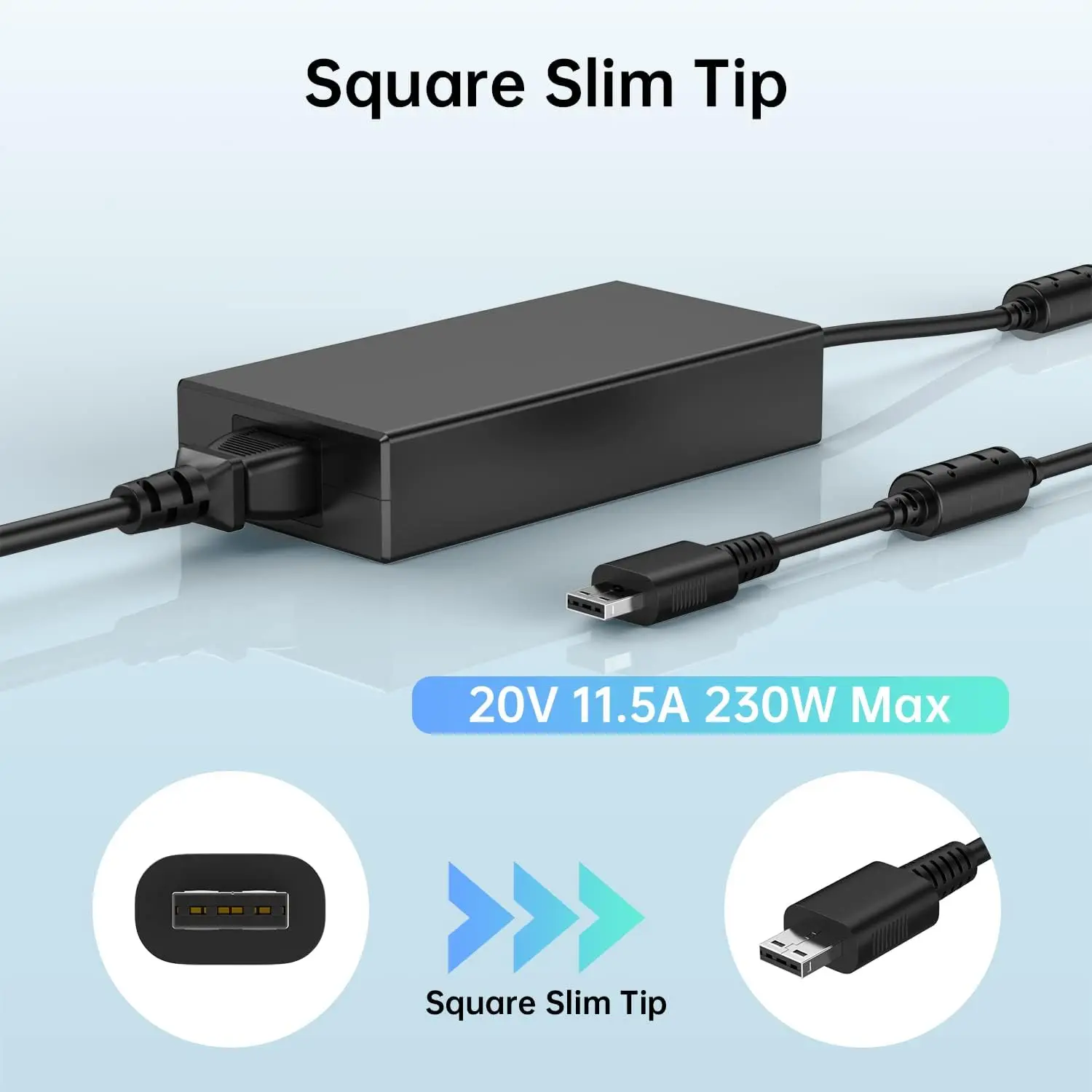 230W Charger for MSI GE66 GE76 Raider GP66 GP76 Leopard Gaming Laptop Adapter Power Supply Cord