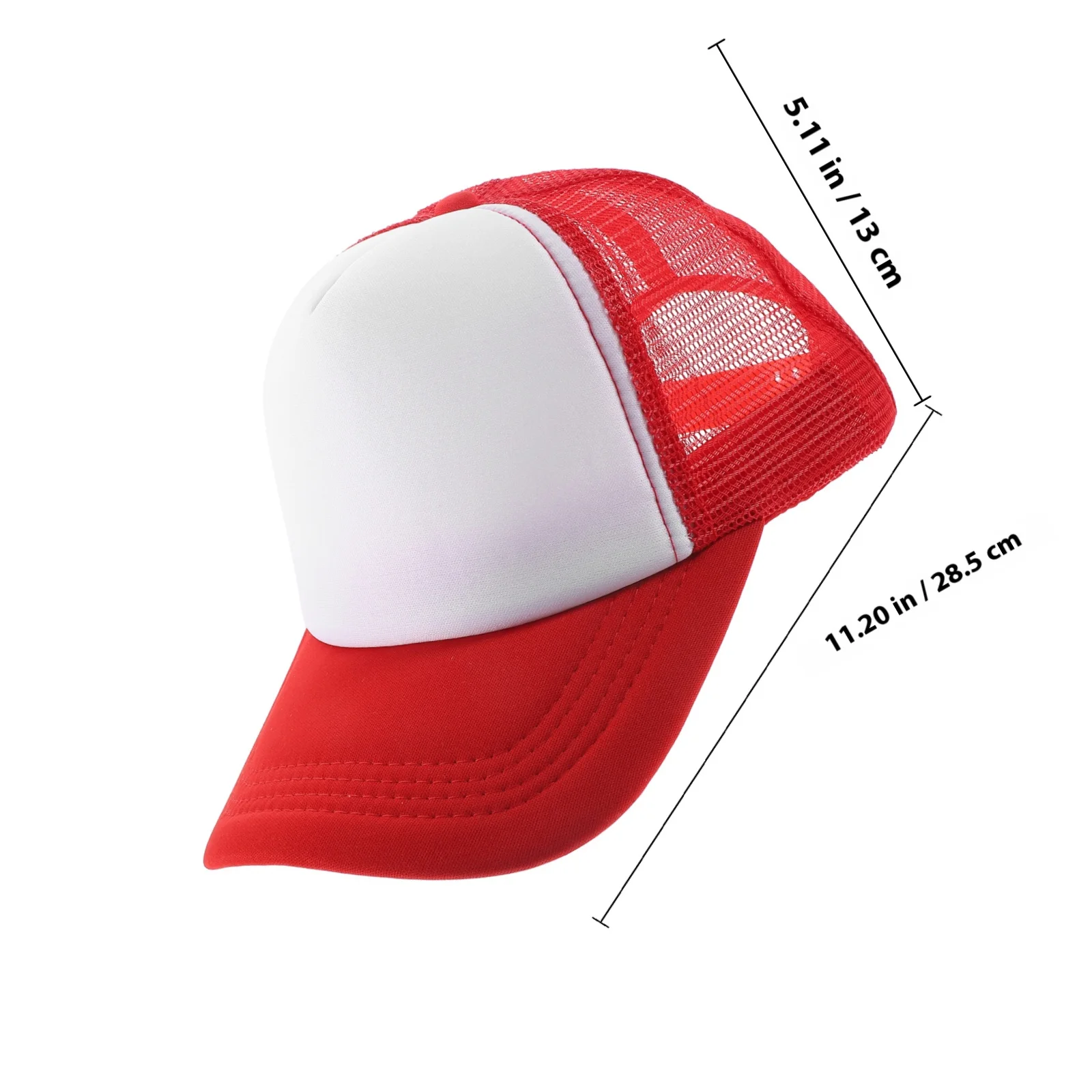 10 Buah Topi Bisbol Kosong Sublimasi DIY Desain Jaring Topi Ringan Bernapas untuk Tenis Mendaki Berkemah Memancing