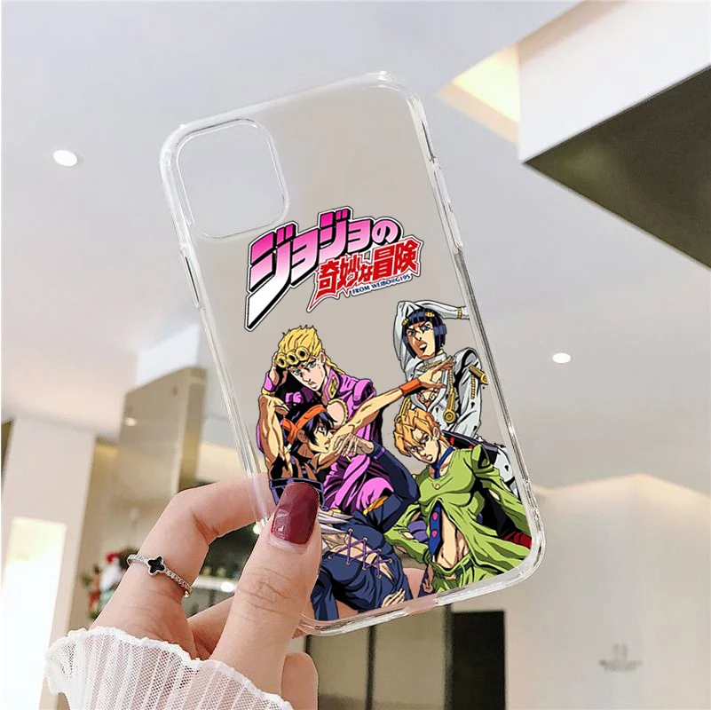 JoJo's Bizarre Adventure JoJo Anime Phone Cover For iPhone 11 12 13 14 15 16 Pro Max 16 15 14 Plus 13Mini Soft Silicone Case