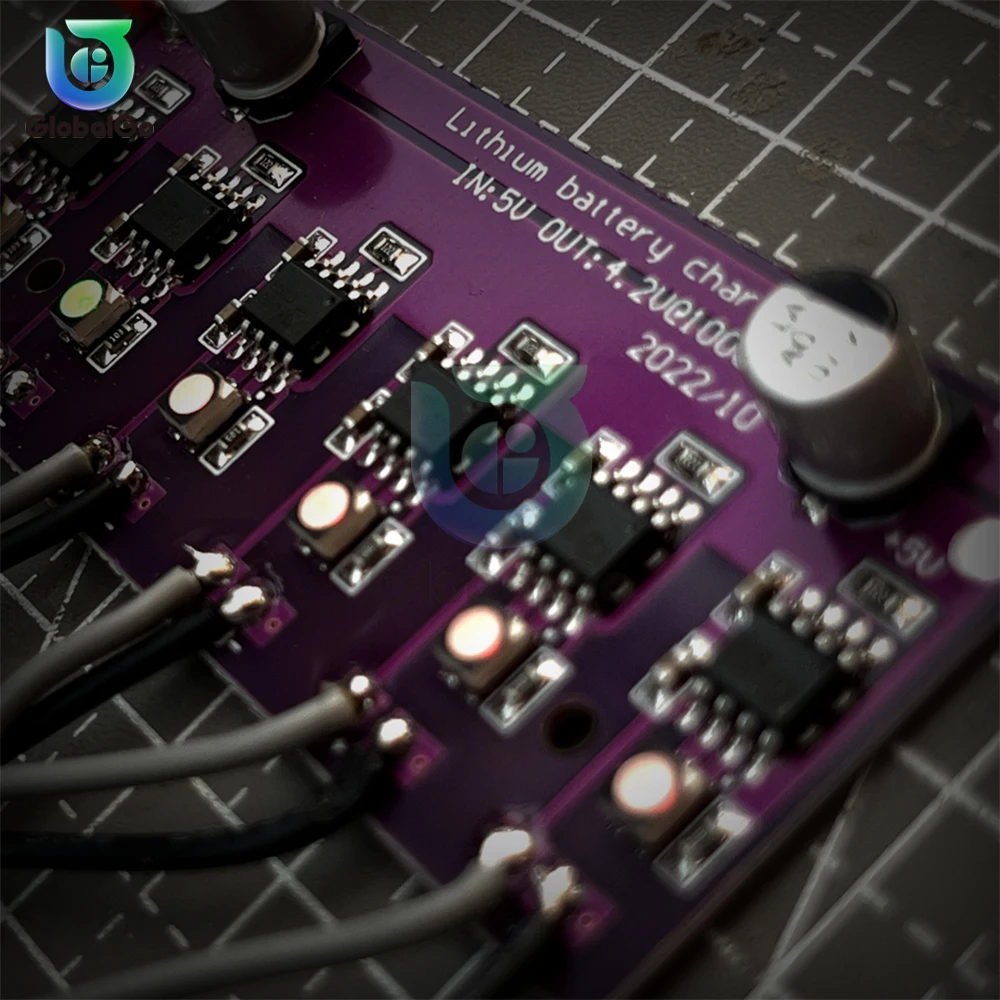 Circuit imprimé PCB de technologie de charge, tableau de chargeur, entrée 5V pour batterie au lithium 18650, 4.2V, accessoires de scooter électrique