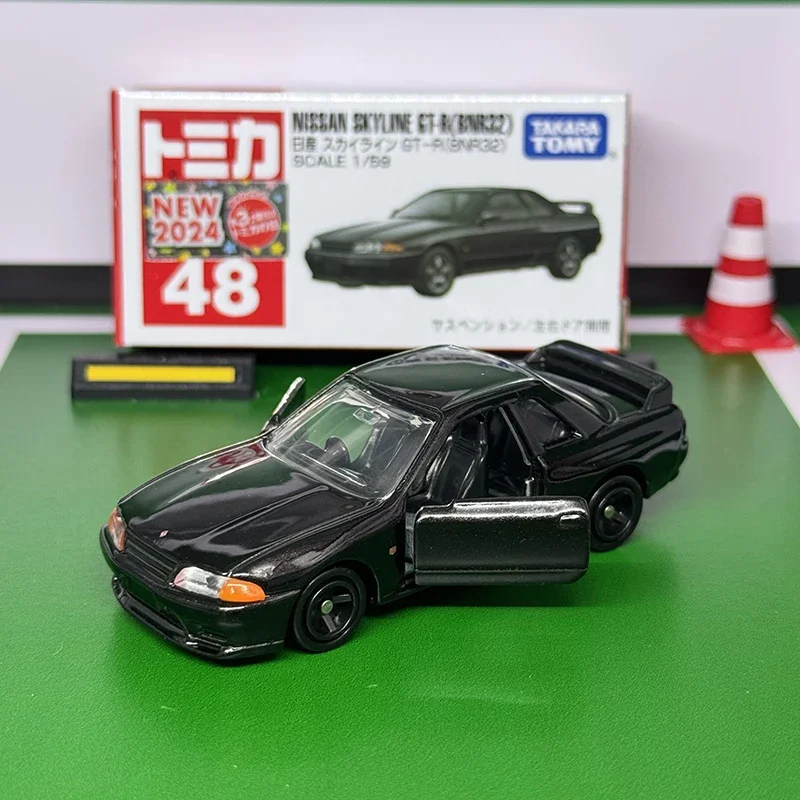 TAKARA TOMY Tomica 1/59 NO.48 NISSAN SKYLINE GT-R(BNR32) Alloy Toys Motor Vehicle Diecast Metal Model Gift for Children Boys