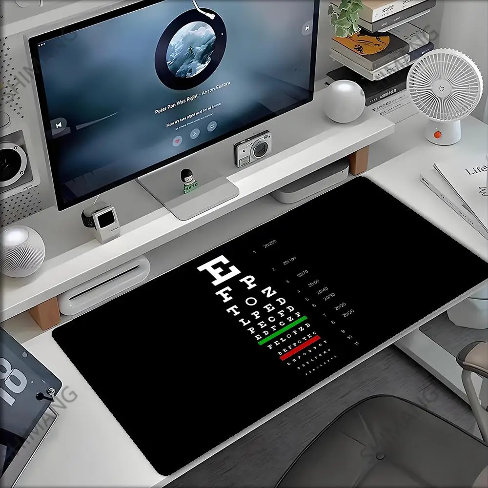 

Medical Eye Vision Chart Mouse Pad Direct selling xxxl Gamer Mousepad Large Mouse Mat Natural Rubber Desk Rug PC Desk Mats Desig