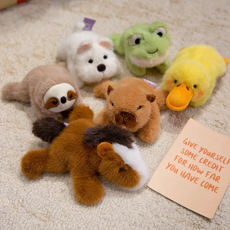 Cute Animal Fridge Magnetic Sticker Doll Cartoon Capybara Frog Duck Sheep Fox Toy Home Decor Lovely Gift To Friends Family