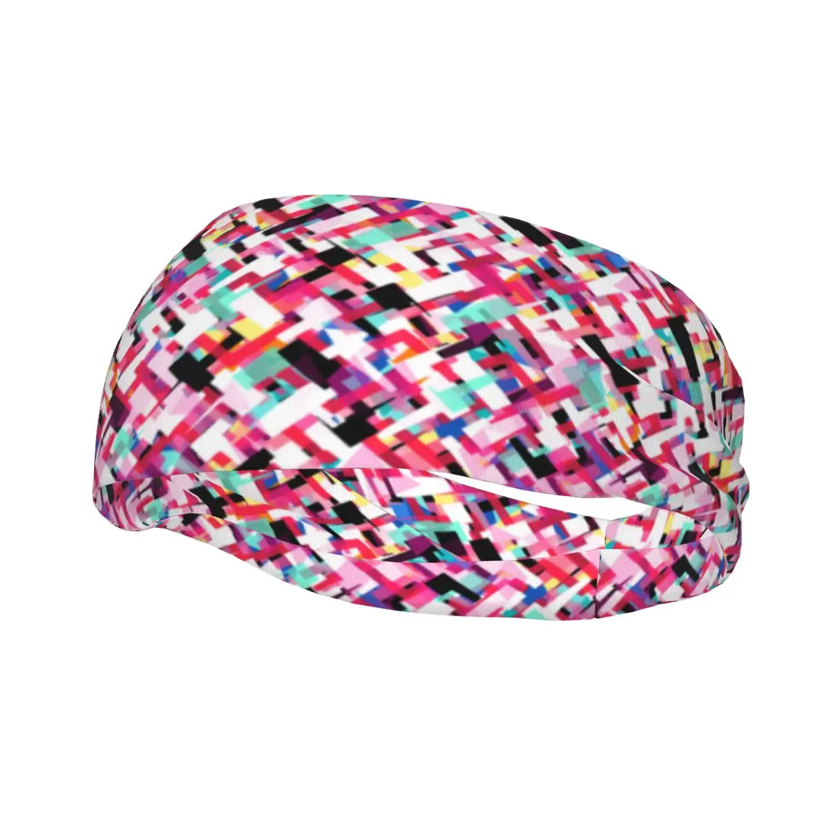 

Headband Sports Yoga Fitness Stretch Sweatband Hair Band Elasticity Headband Abstract Colorful Arts