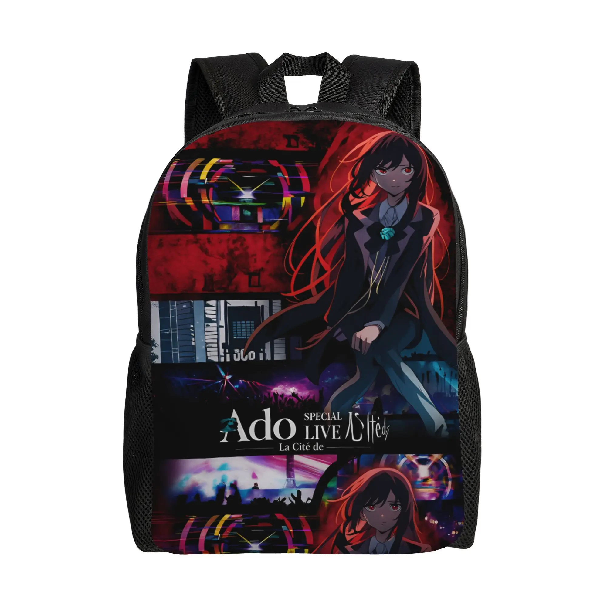 Ado Hibana World Tour Backpack Lightweight High School Business Japan Singer Daypack for Men Women Laptop Computer Canvas Bags