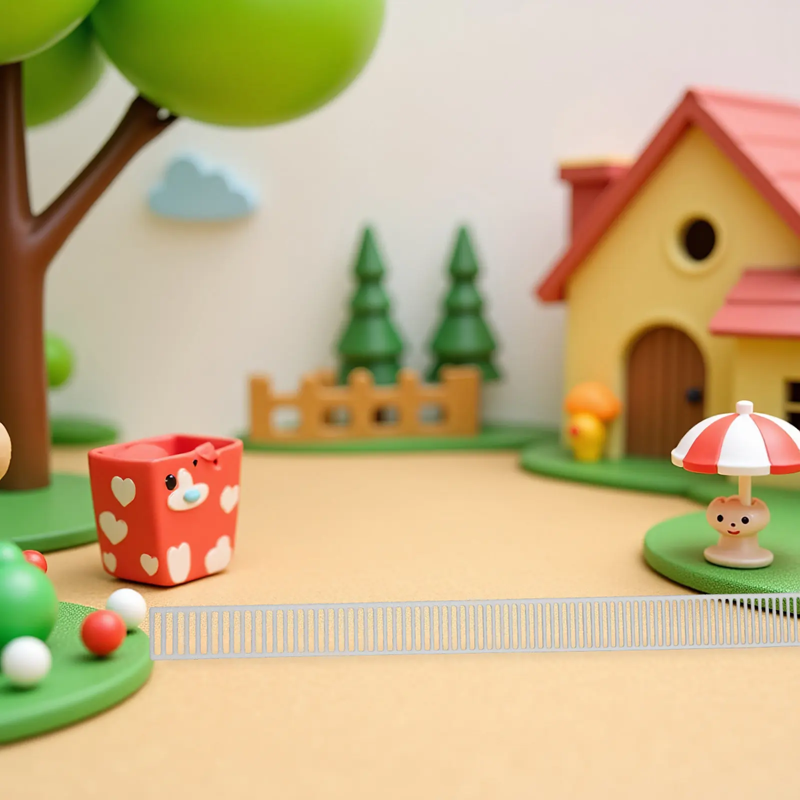 6 pièces de clôtures miniatures architecturales en plastique pour balustrade de balcon, garde-corps décoratif pour la décoration de micro-paysages
