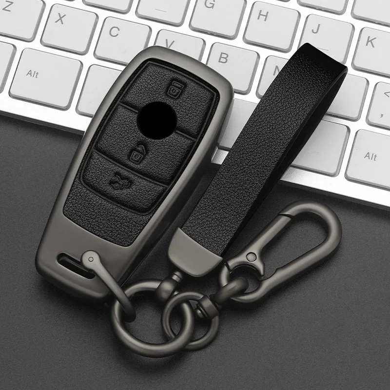 

Alloy Style Car Key Case Cover Shell For Mercedes Benz A C E S G Class GLC CLE CLA W177 W205 W213 W222 X167 AMG Protector Holder