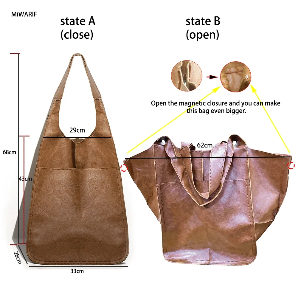 Imagem -05 - Bolso para Bolsa de Mujer Bolso Grande de un Hombro Bolsos Femeninos Bolsos de Hombro para Mujeres Bolsos de Hombro para Mujeres Con Asas Cortas Cuero pu Lady Shopping para Regalo