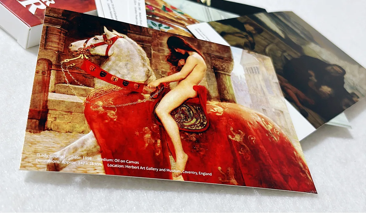 30 folhas/caixa john maler collier pintura a óleo cartão postal arte cartão retro mensagem para diy diário decoração papelaria