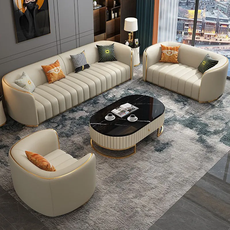 Nordic Minimalist Room Decor Sofas Multifunctional Divano Lounge Suite Furniture Luxury Lazy Living Room Sofas Leather Floor