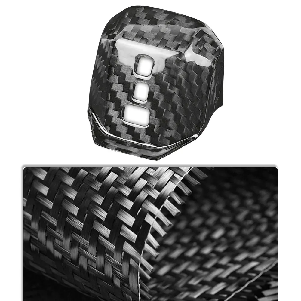GTI Shift Cover Car Interior Trim Luxury Car Accessory Aviation-Grade Carbon Fiber Exquisite Weaving Process For AT For GTI