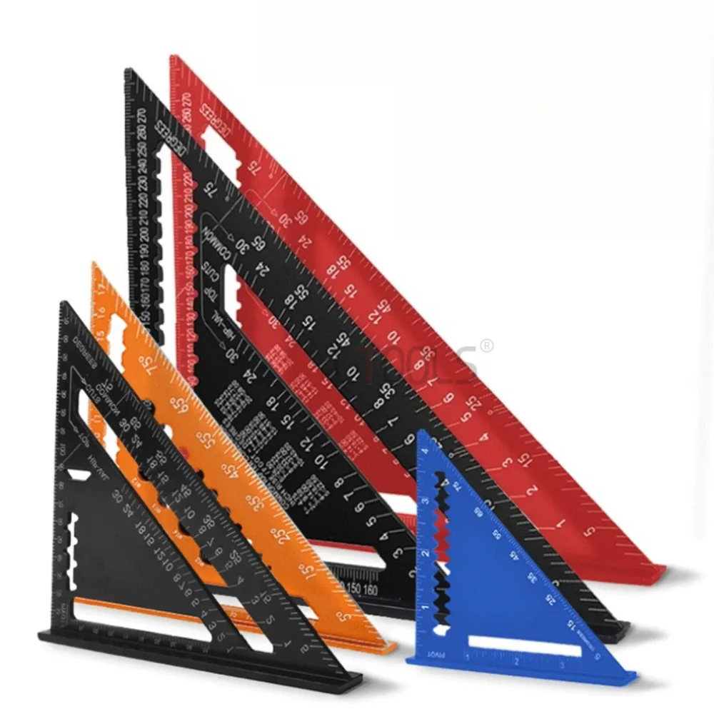 

4-дюймовый многофункциональный набор, квадратная деревообрабатывающая метрическая императорская измерительная линейка, алюминиевый сплав, прямоугольный треугольник с основанием, 1 шт.
