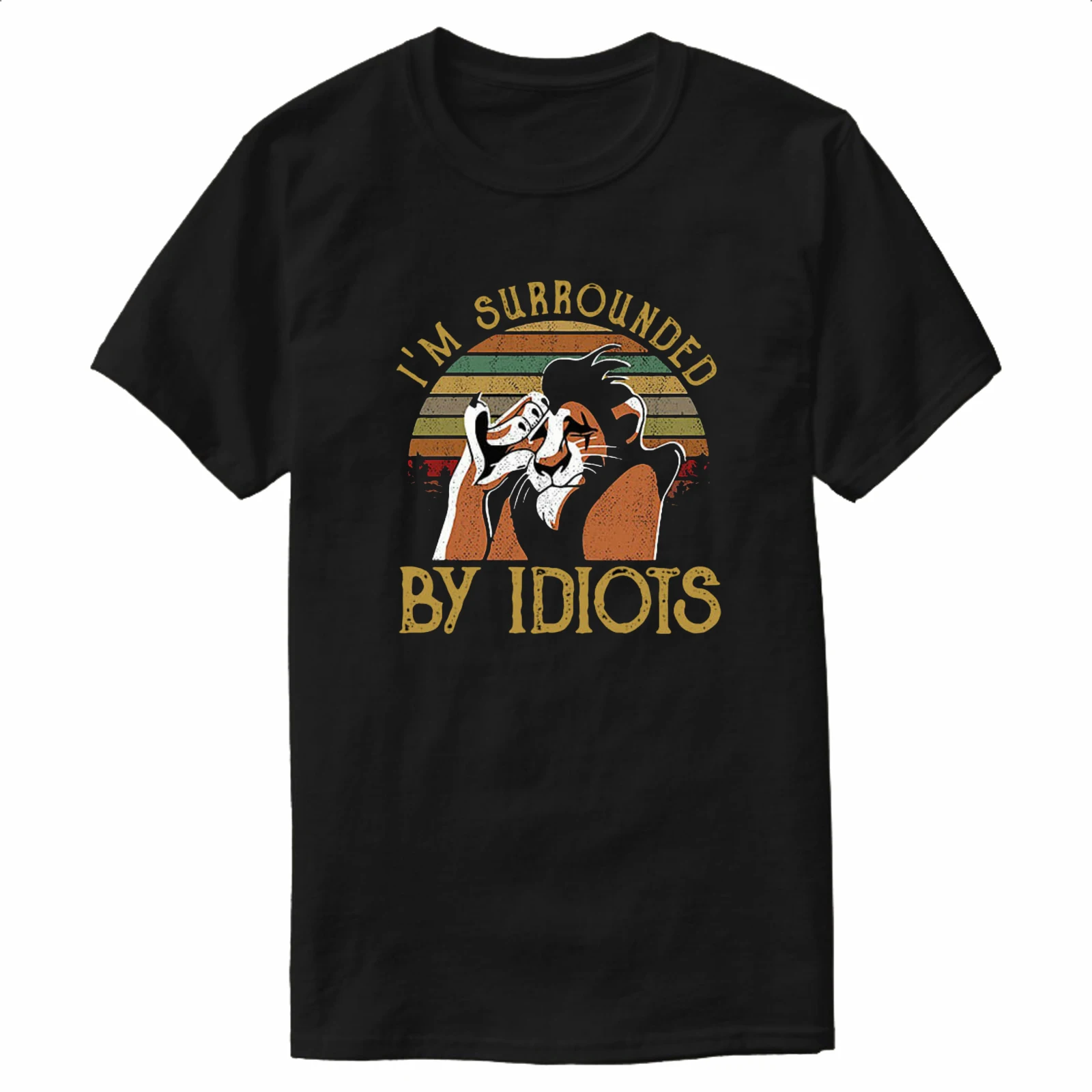 Scar Surrounded By Idiots T-Shirt 100% Cotton O-Neck Summer Short Sleeve Casual Mens T-shirt Size S-3XL