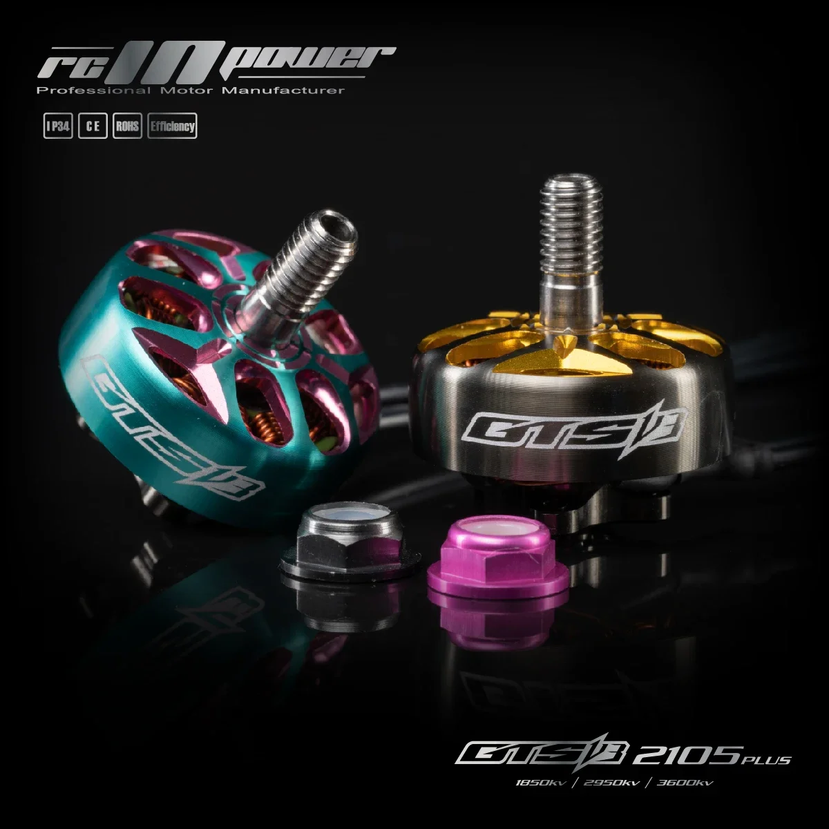BoMassRcinpower GTS V3 2105 Plus 1850KV 2950KV 3600KV 5-6S 3-4S Brushless Motor For RC FPV Racing Drone Models Spare Parts