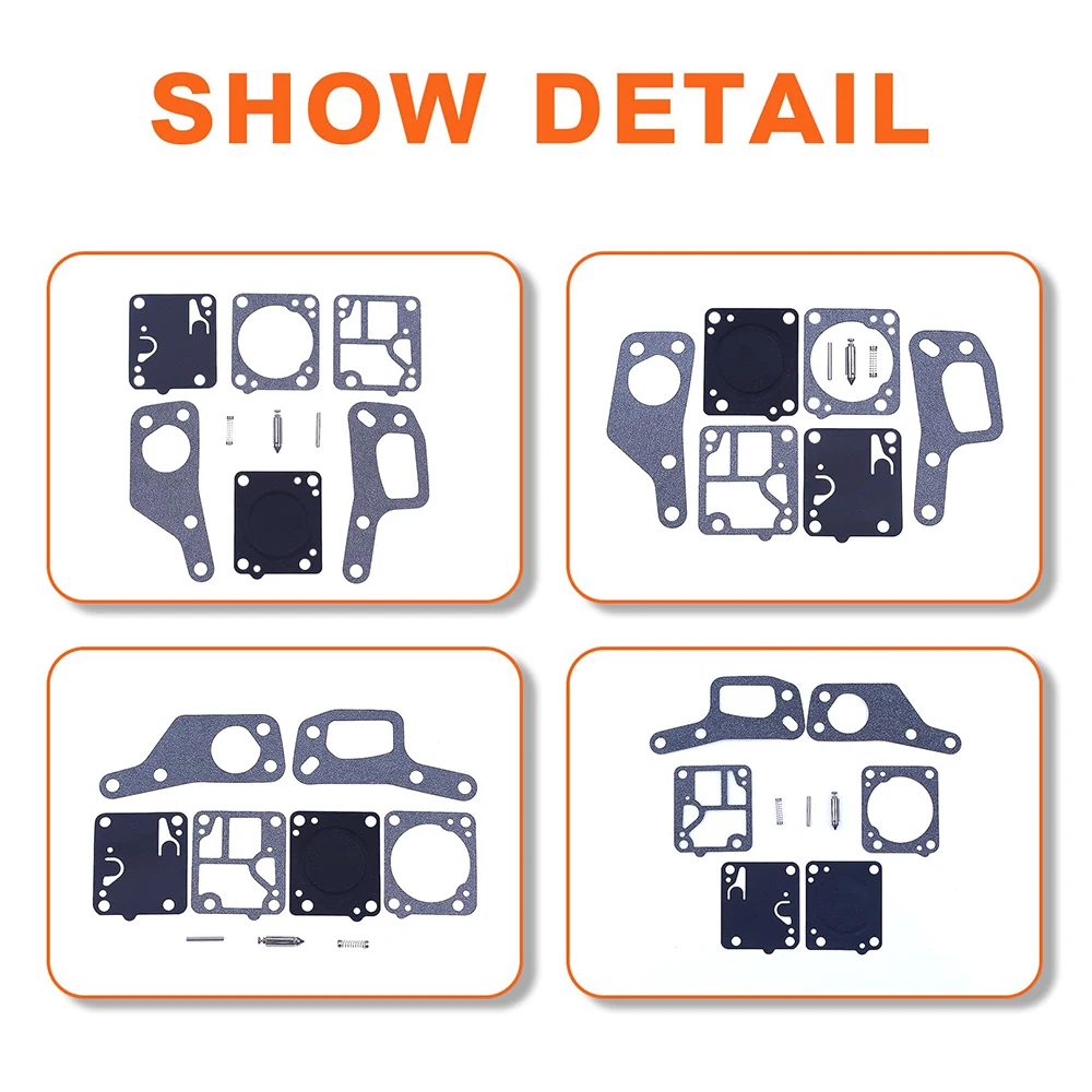 K1- MDC طقم إعادة بناء إصلاح المكربن لسلسلة Walbro MDC المكربن McCulloch Power Mac 6 & 6A K1- MDC carb