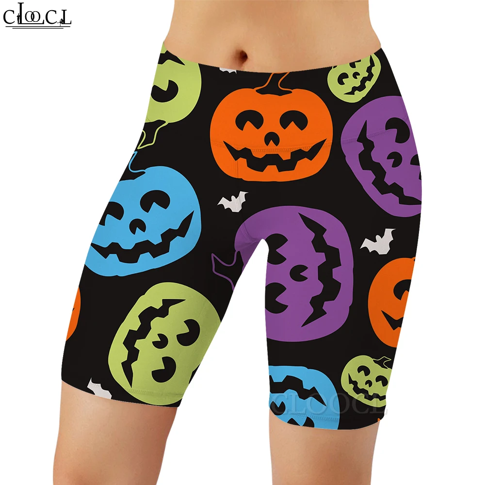 CLOOCL Halloween Fashion Women Legging Cartoon Pumpkin Casual Printed Legging Gym Workout Sportswear Women Pants Dropshipping