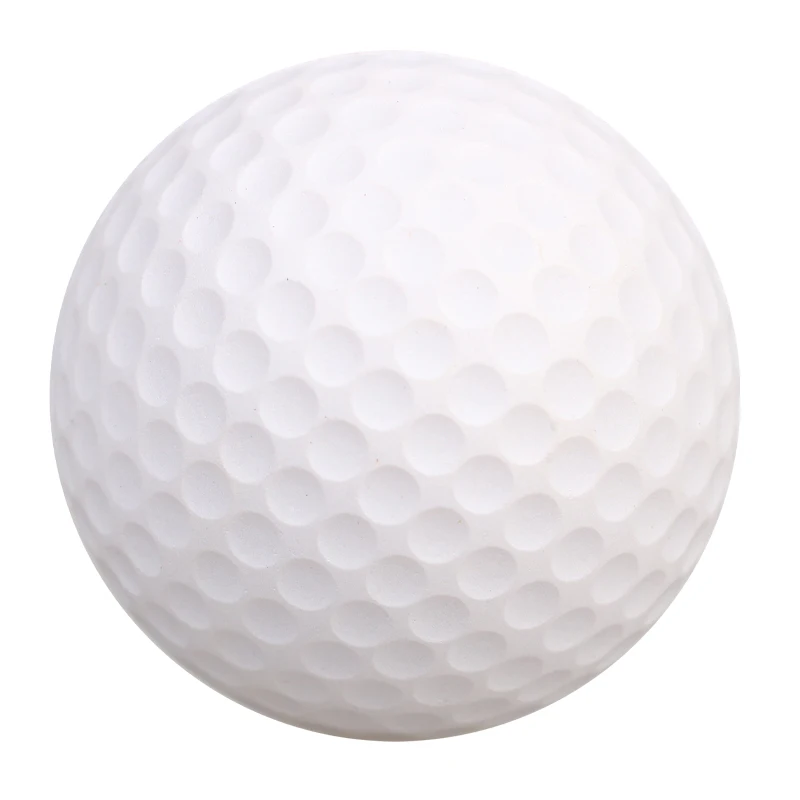 10 stuks geel PU-schuim golfballen spons elastische indoor outdoor oefentraining