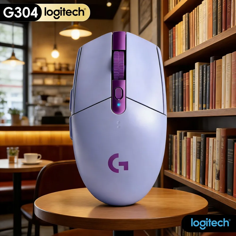 Logitech G304 LIGHTSPEED Wireless Gaming Mouse Sturdy Click Mechanism Maintain Feedback After Thousands Of Clicks